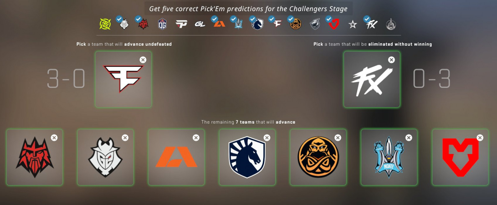 Pick'Em Challenge for BLAST.tv Paris Major 2023. Predictions of players and  pro scene's members